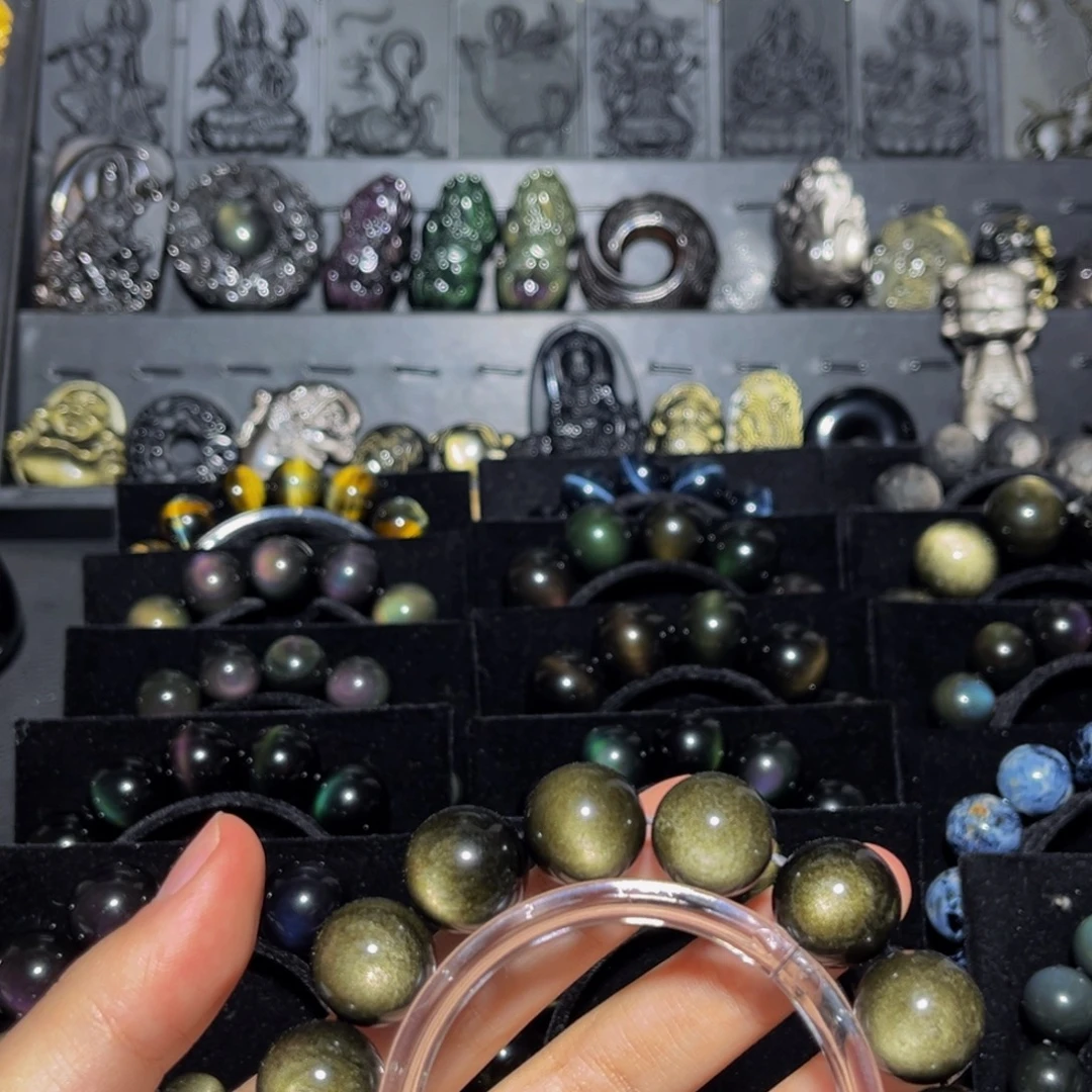 用***7黑曜岩未镶嵌珠宝奇石