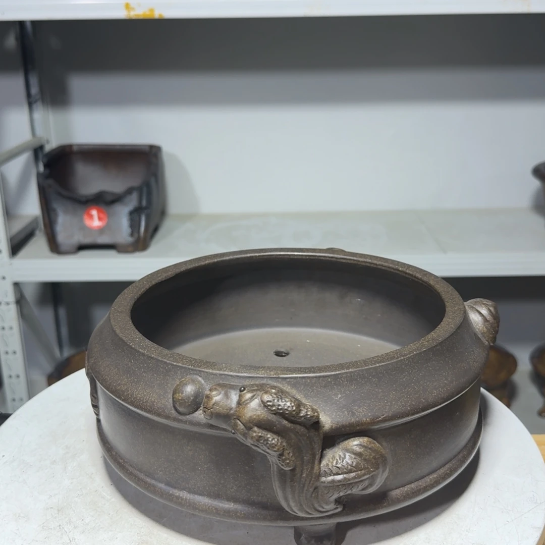 彭***友紫砂花盆紫砂花盆