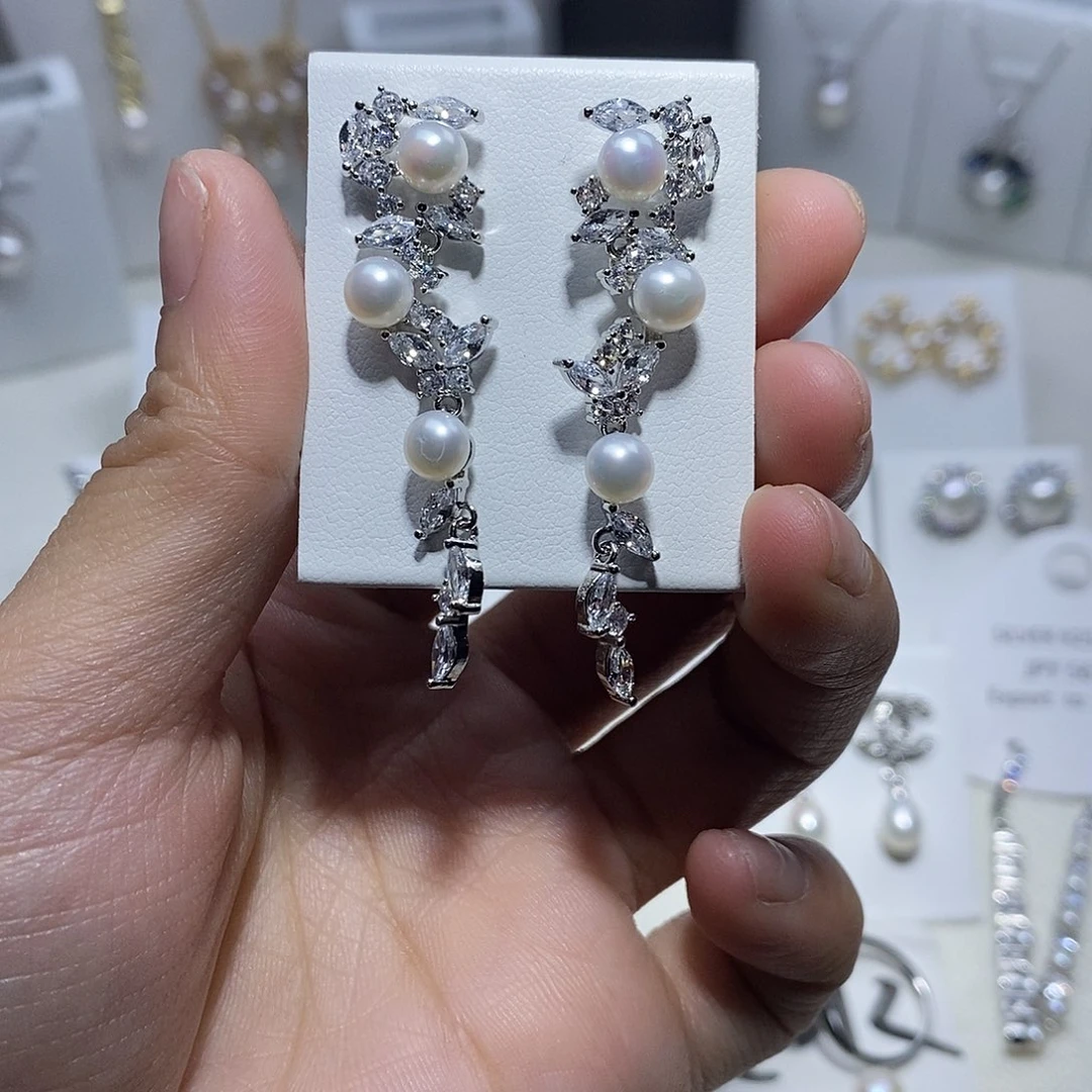 淡水珍珠耳饰未镶嵌