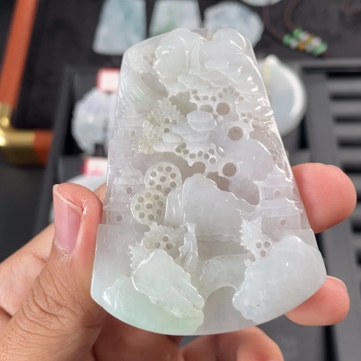 翡翠未镶嵌挂件翡翠首饰