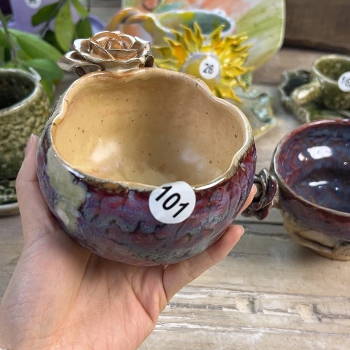 盘懿树日式手捏餐具茶具