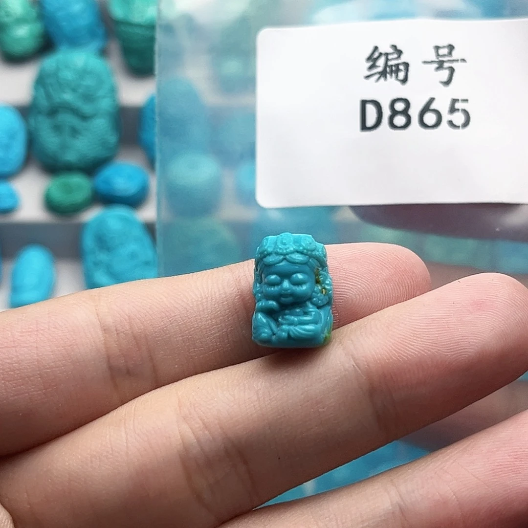 未镶嵌绿松石天然原矿雕刻绿松石