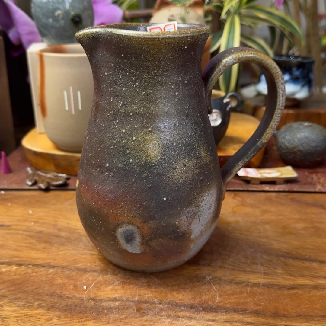 谷***儿相马美鹤备前烧后手壶福利一口价