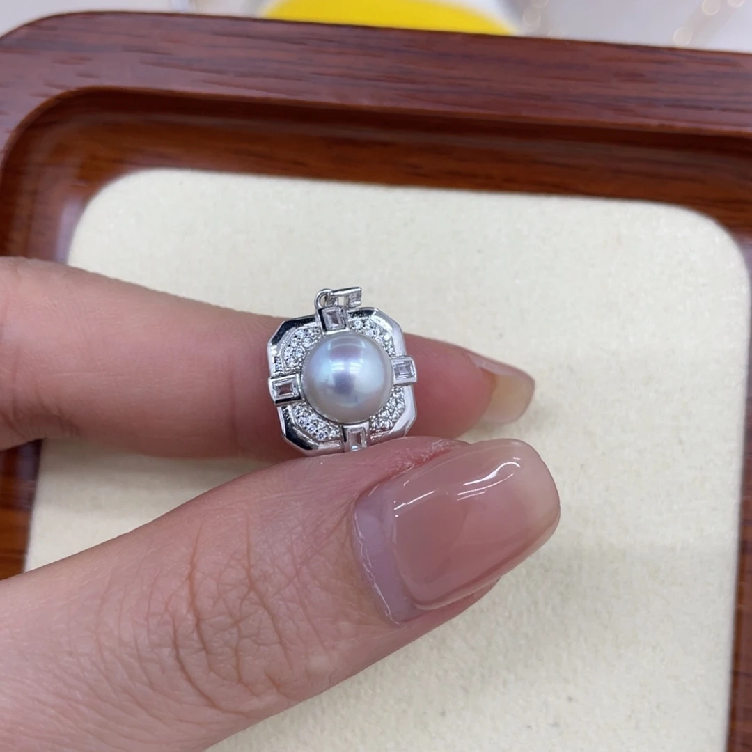 颈饰海水珍珠银S925镶嵌