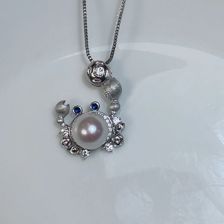 淡水珍珠银S925镶嵌颈饰?****。