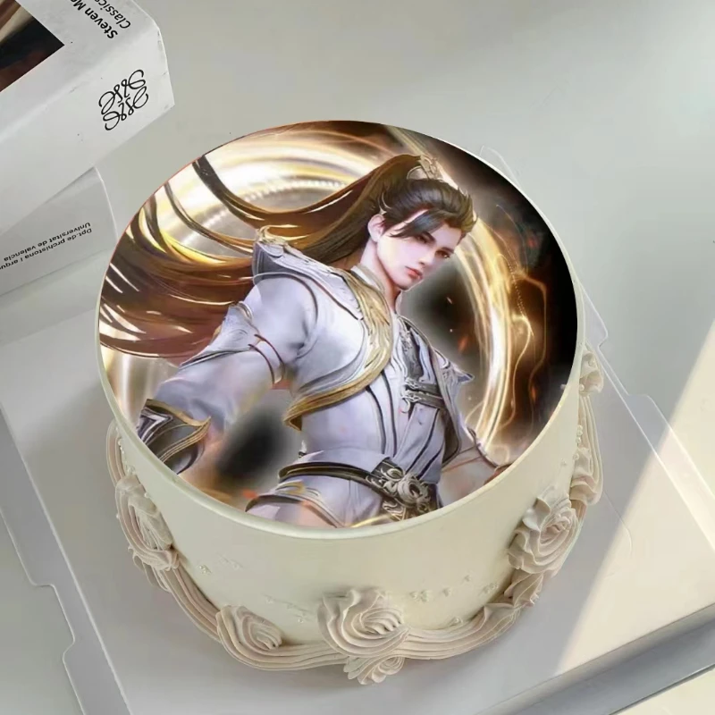 网红完美世界荒天帝石昊蛋糕A4纸糯米纸打印生日蛋糕全国同城配送