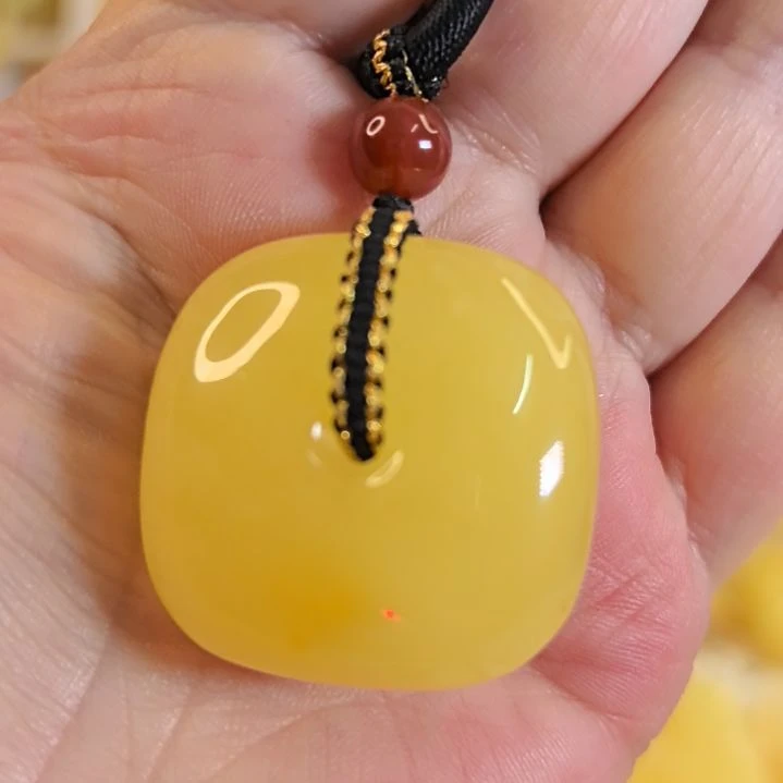 未镶嵌颈饰蜜蜡扣子