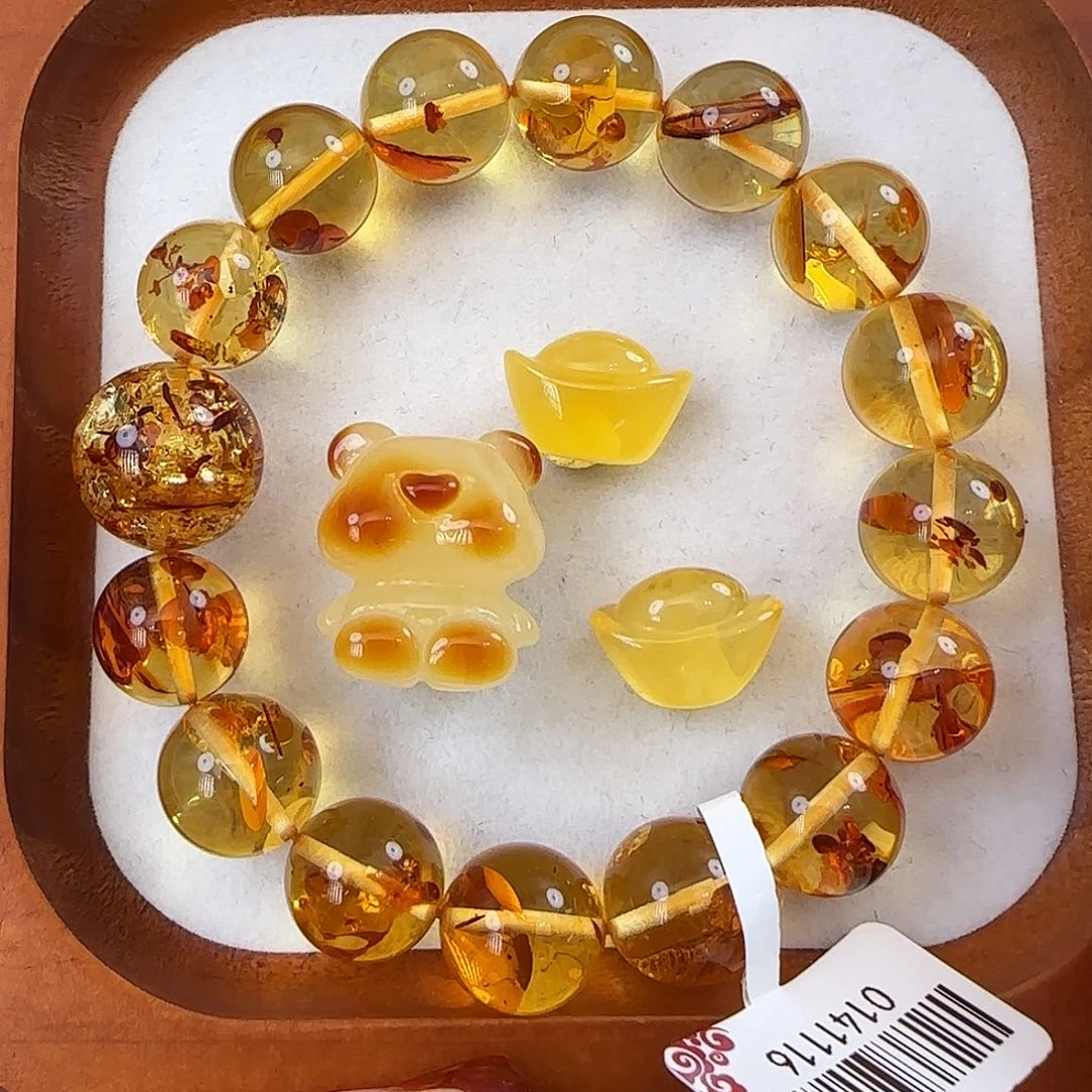 琥珀珠宝奇石未镶嵌双*?