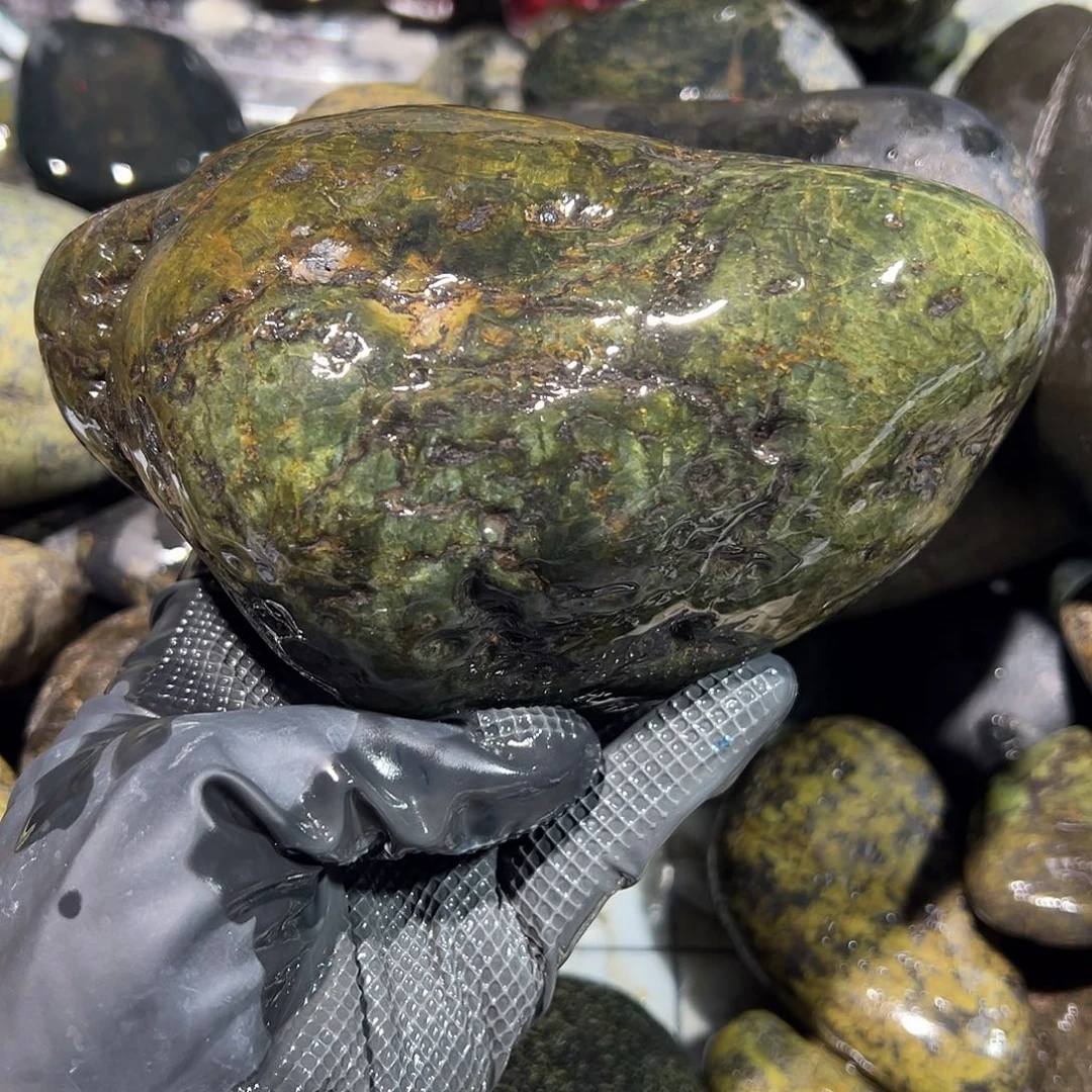 合金蛇纹石玉西藏藏玉药王石倍****赵