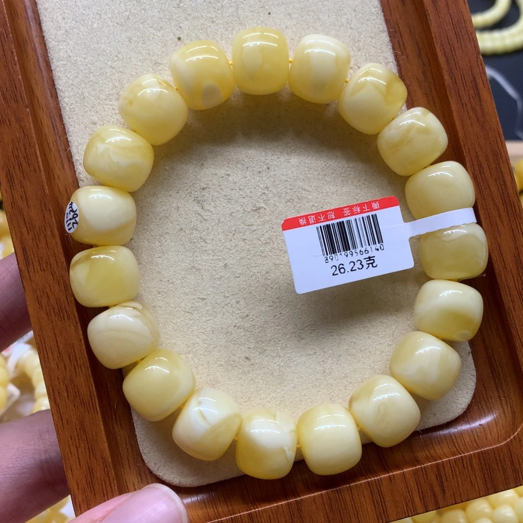 宁***宁未镶嵌蜜蜡手链蜜蜡