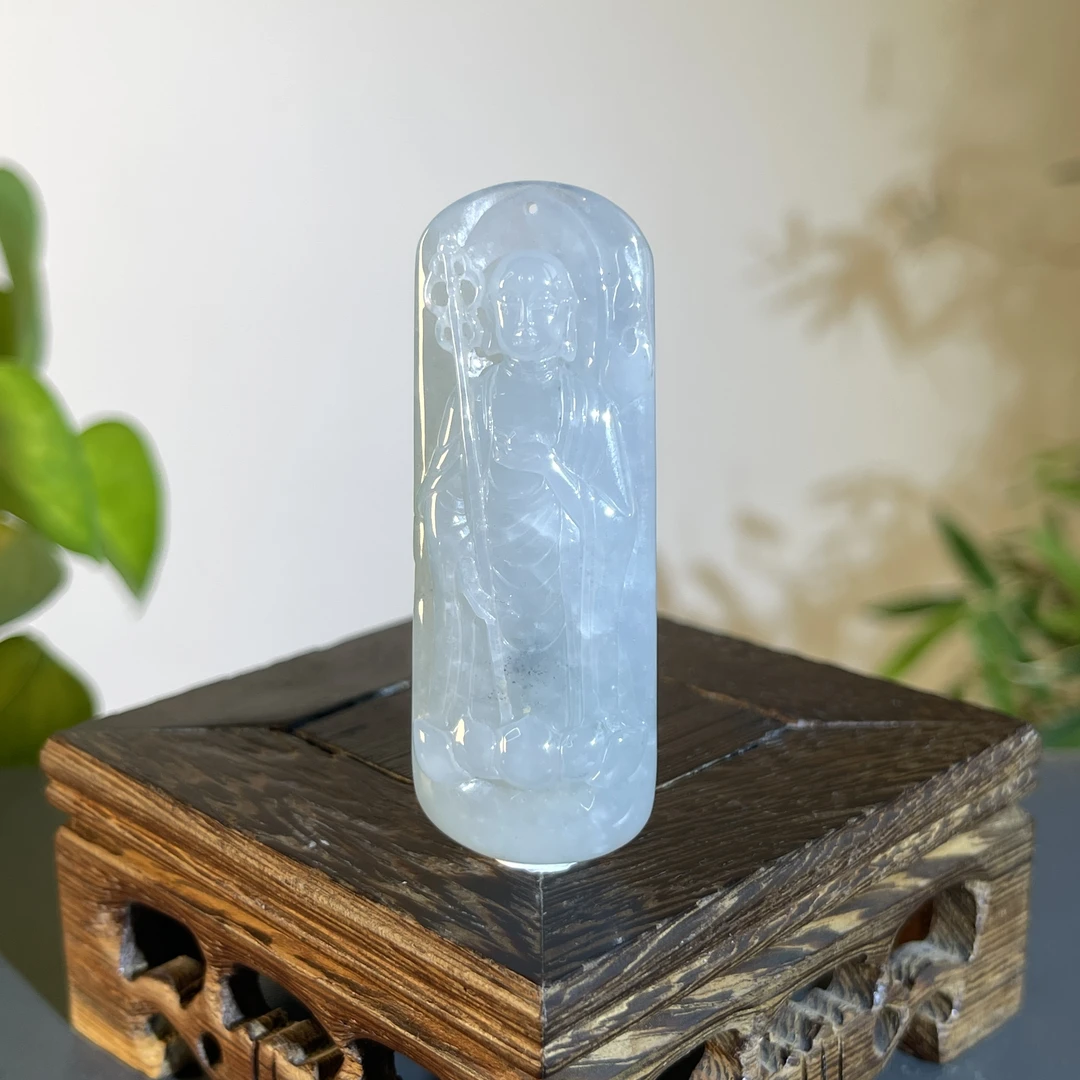 JTA01-43 天然缅甸A货翡翠 地藏王