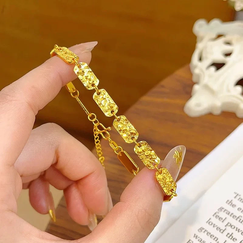 足银手链 碎冰冰手排手链女款时尚