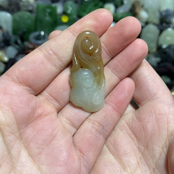 和田玉未镶嵌挂件