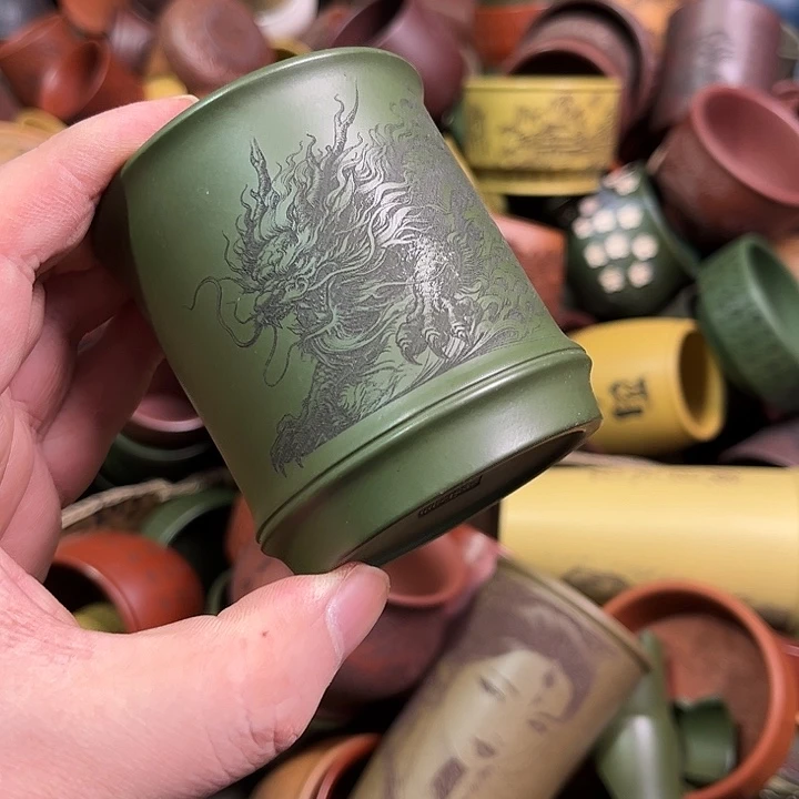 紫砂茶杯全手工紫砂主人杯