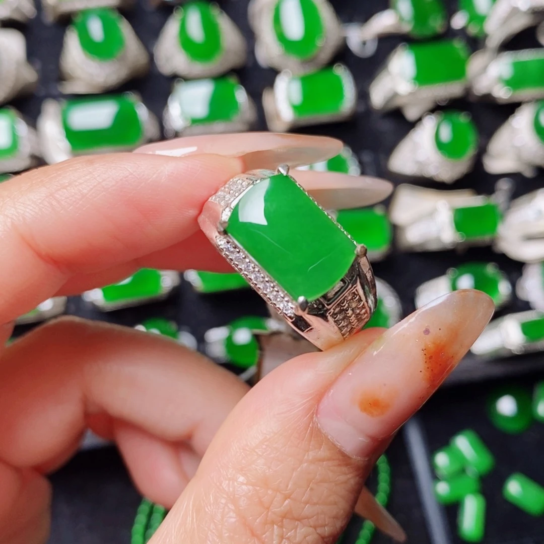 未镶嵌戒指翡翠天然翡翠正品