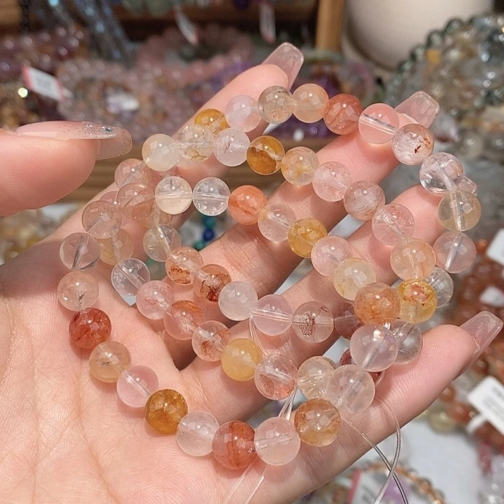 水晶手链未镶嵌胶花卡8