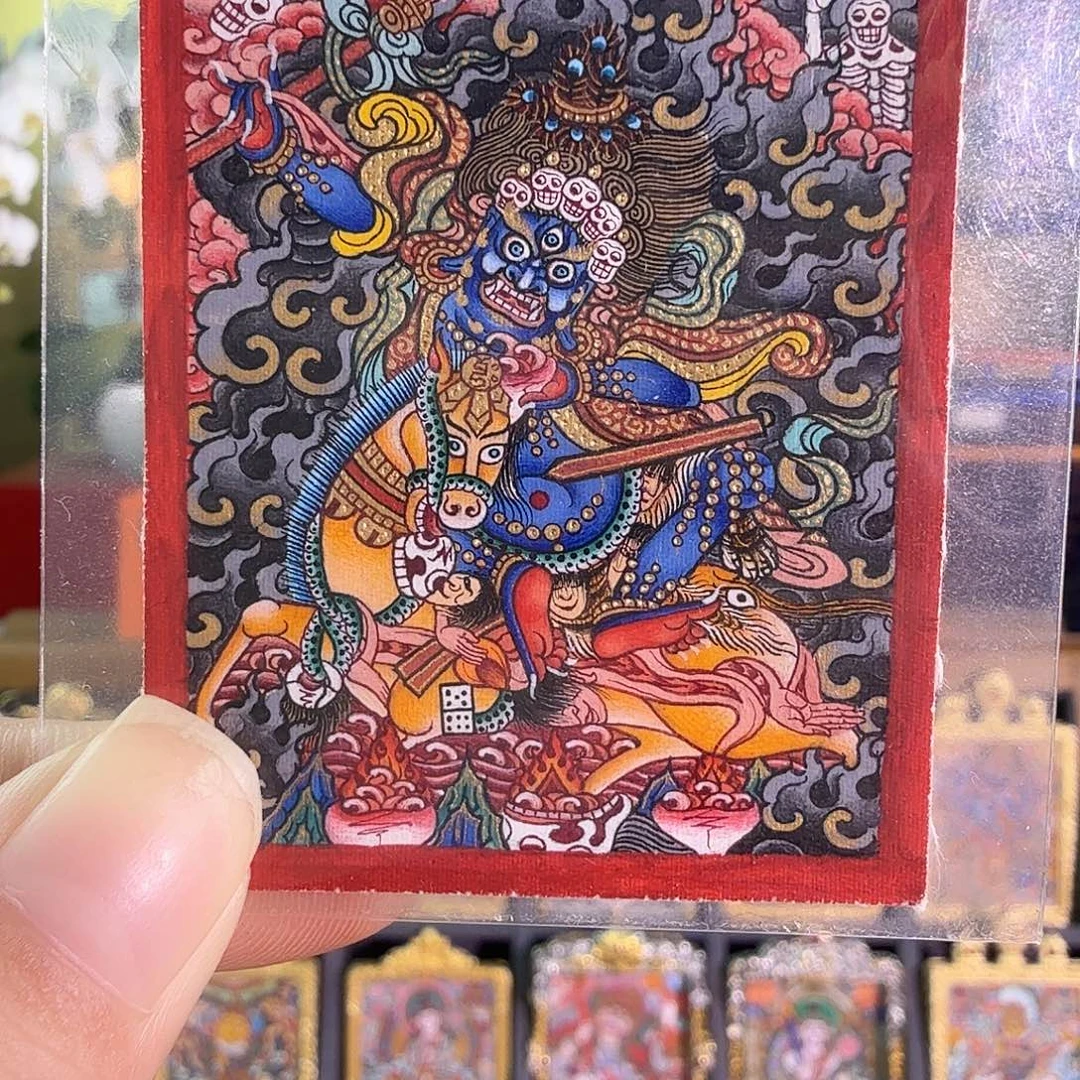 吊坠吉祥天母唐卡巴太