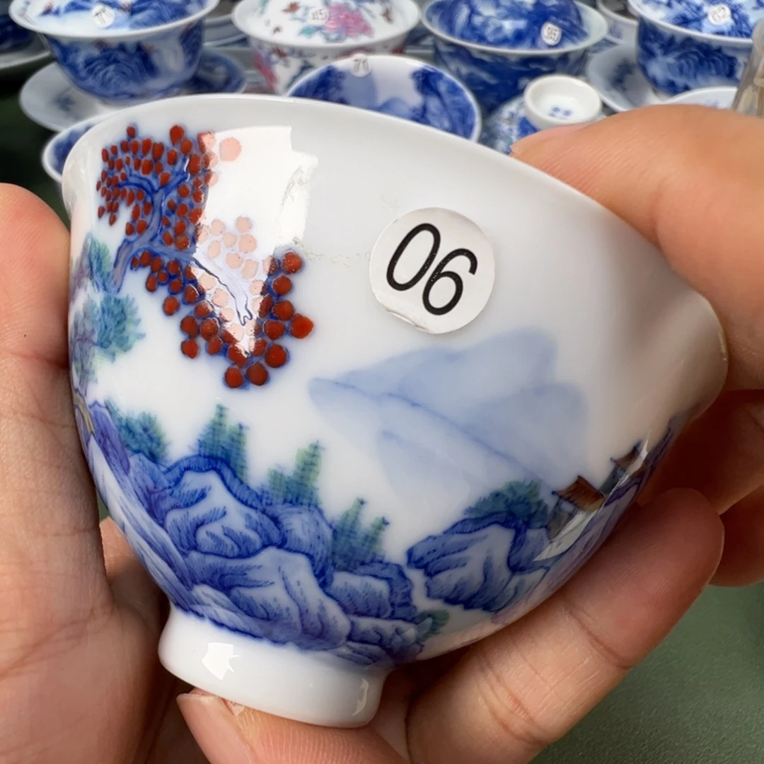 景德镇纯手工纯手绘茶具木木90