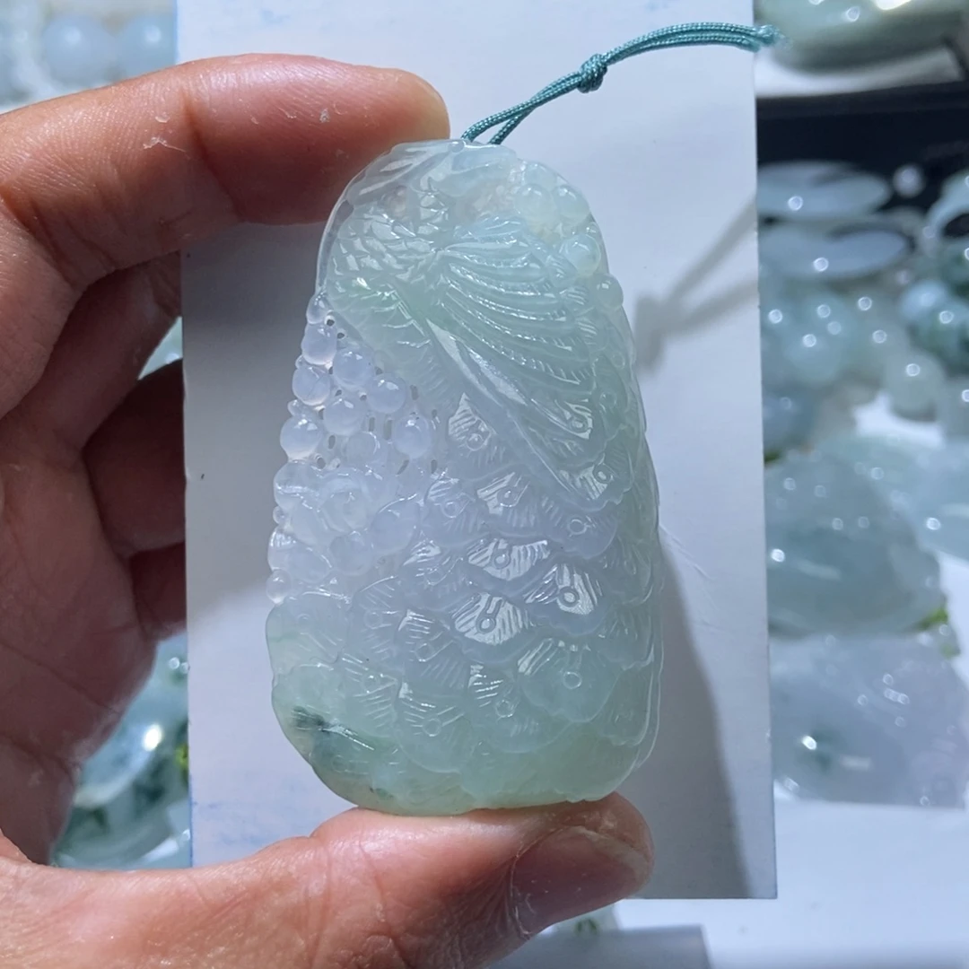 定制翡翠未镶嵌凤凰