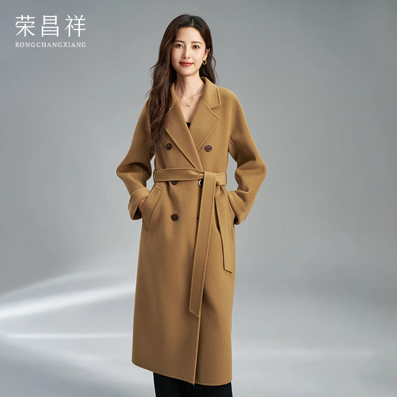 【14.5微米钻石绒】荣昌祥高端品质双面绒100%纯绒秋冬新品羊绒大衣