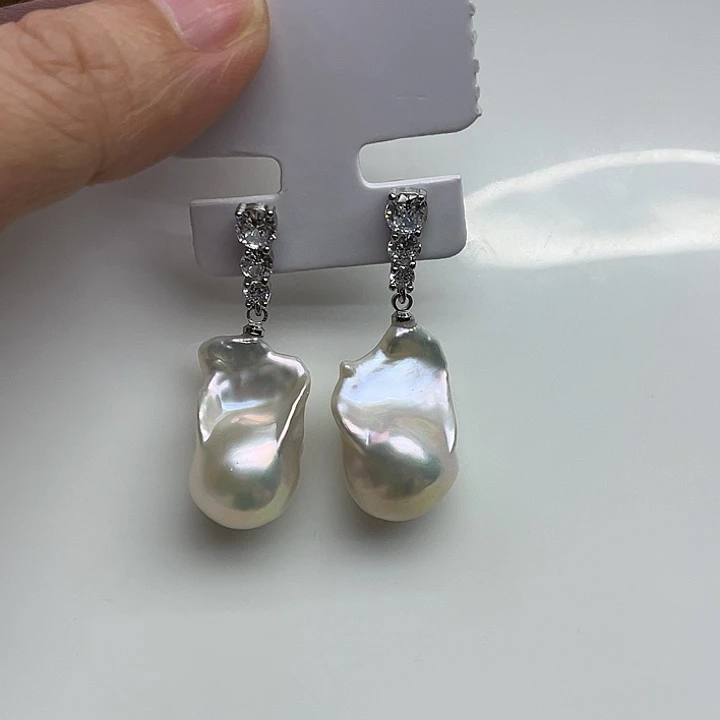 未镶嵌淡水珍珠耳饰