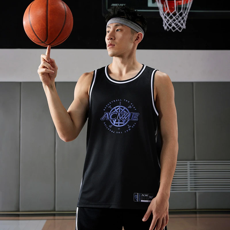 361°【ACME】背心运动背心宽松短袖户外运动无袖休闲圆领健身潮流