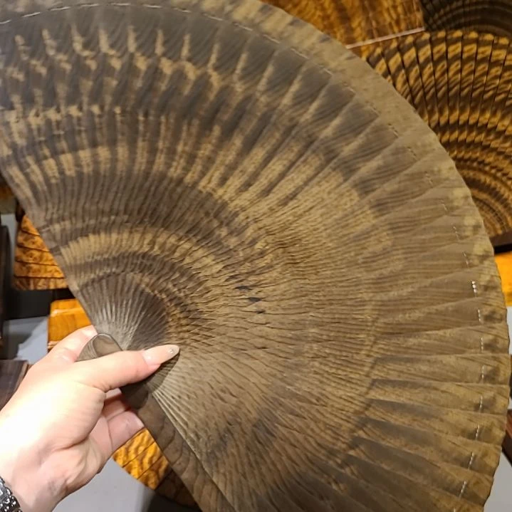 扇子28小叶桢楠金丝楠木苏扇阴沉