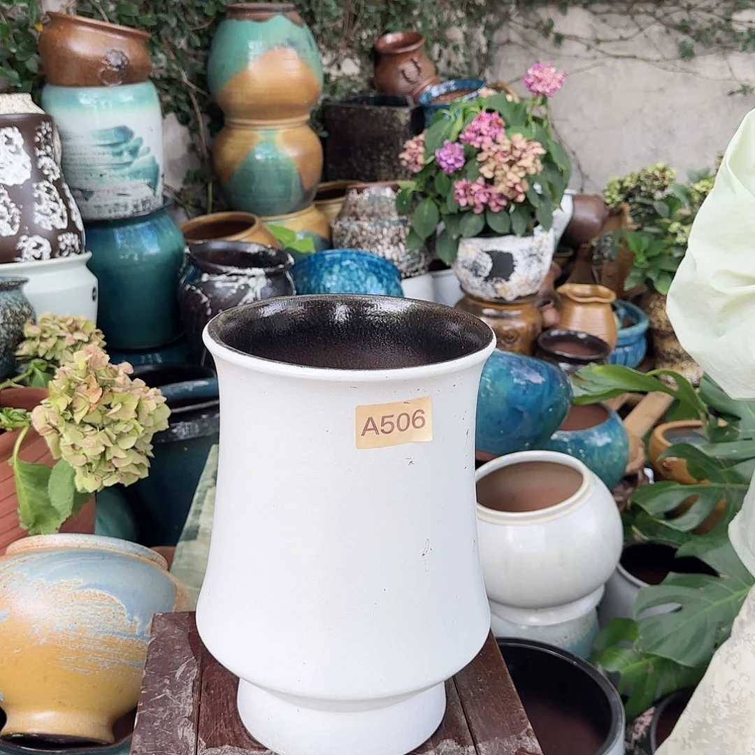 紫砂花盆王嫂花盆0618-a506高30口20