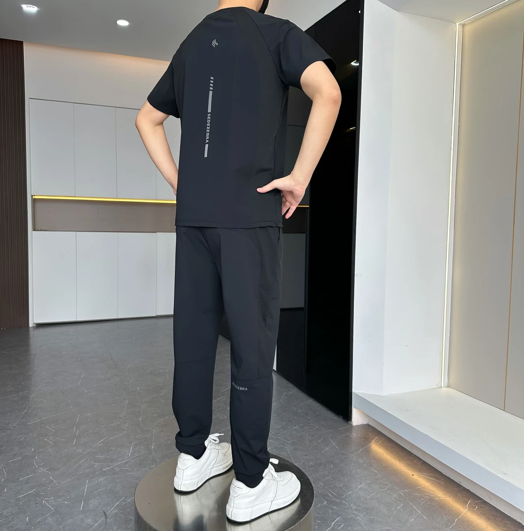 【明哲男装】男士夏季挡风超薄呼吸网眼套装 B2001