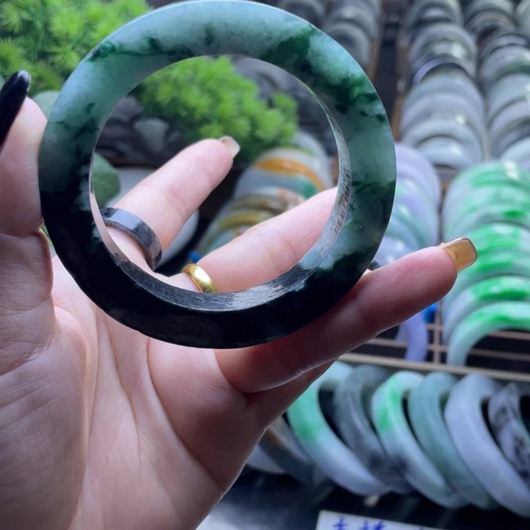 定制翡翠未镶嵌特价翡翠手镯定制