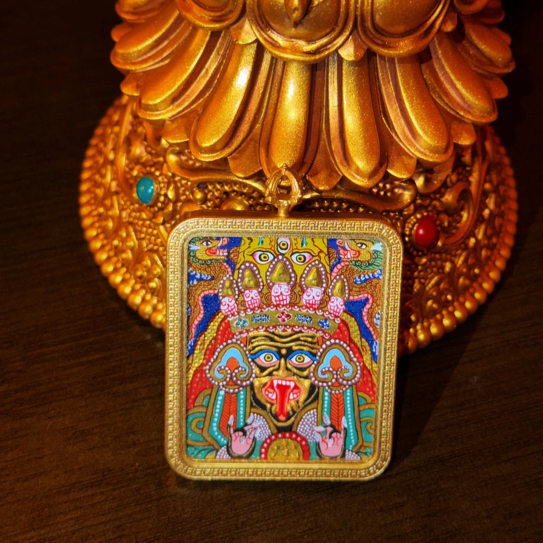 【布达拉周到珠宝】纯手绘扎基拉姆原矿原料唐卡