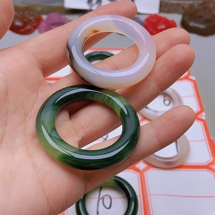 【闪购商品】未镶嵌玛瑙/玉髓珠宝半成品小**火