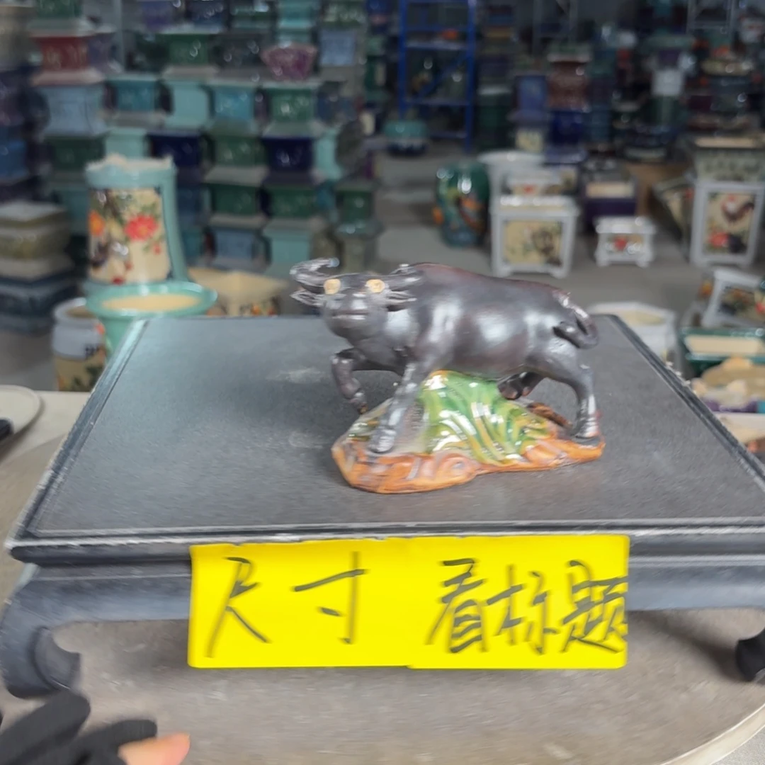 一风堂石湾花盆手工痕迹