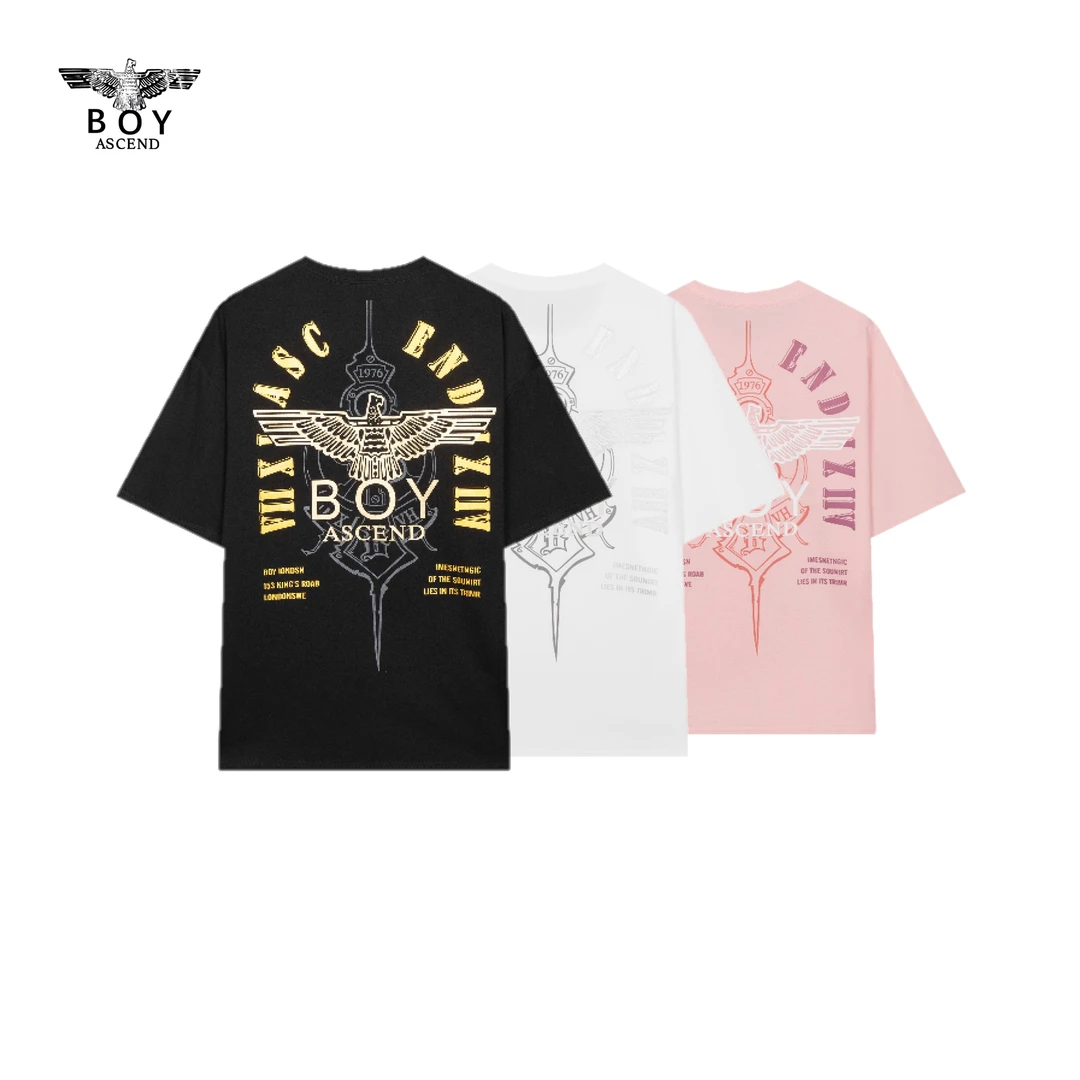 BOY  ASCEND【阔版大版系列】轻奢短袖爆款男女同款情侣T