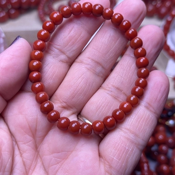 南红玛瑙未镶嵌手链6 M