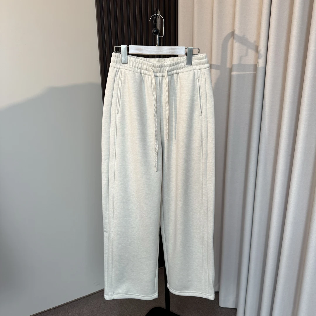 一条过冬！巨显瘦加绒羊毛休闲裤女宽松直筒阔腿裤冬加厚保暖长裤