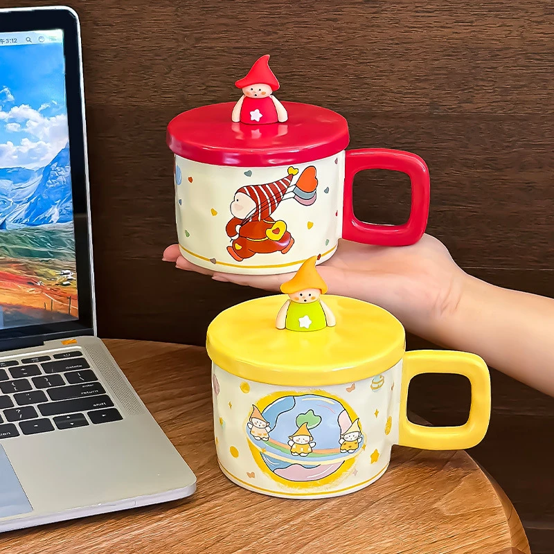 卡通马克杯陶瓷杯教师节生日礼物送男女姐妹闺蜜实用2025新款杯子