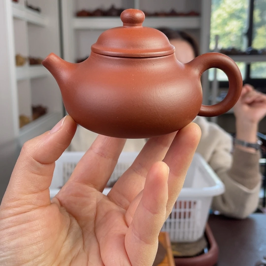 紫砂茶壶红清水小容天100cc