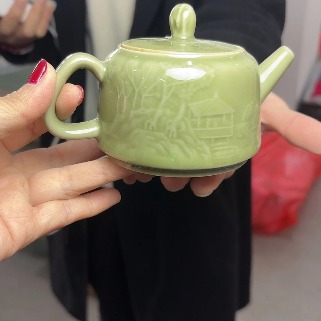 龙泉云间青瓷小米茶器