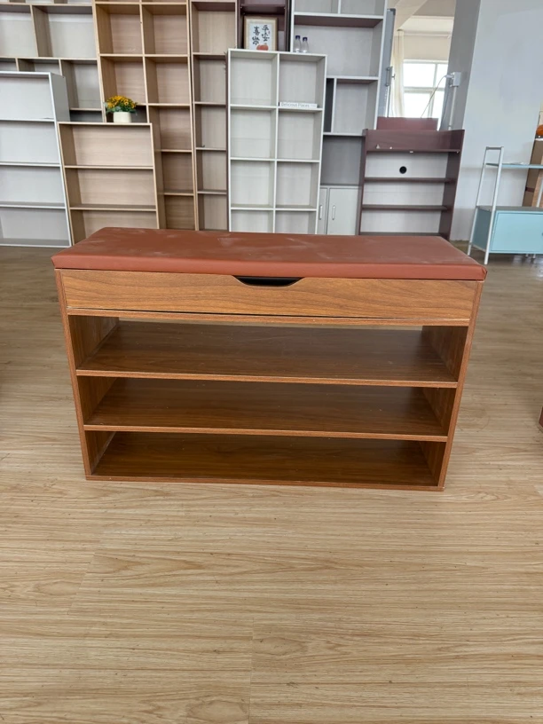 80厘米换鞋凳古檀木色