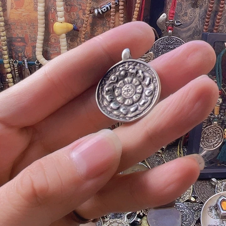 福利白铜利马铜九宫八卦牌子，