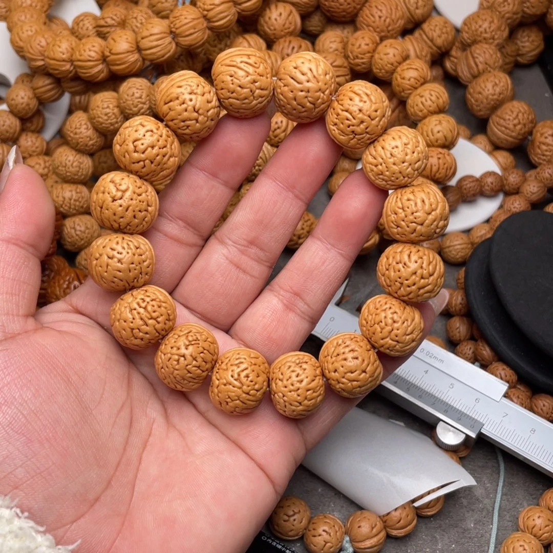 桃核手串桃核磨盘闪71