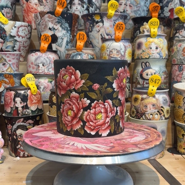 景德镇手绘花盆陶瓷16/16