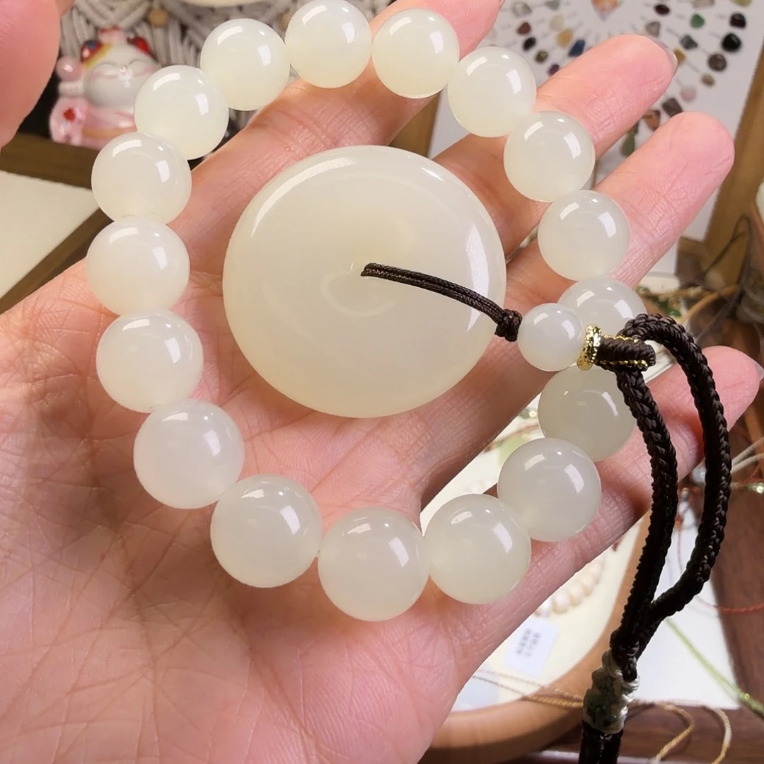 和田玉（糖玉）未镶嵌车挂