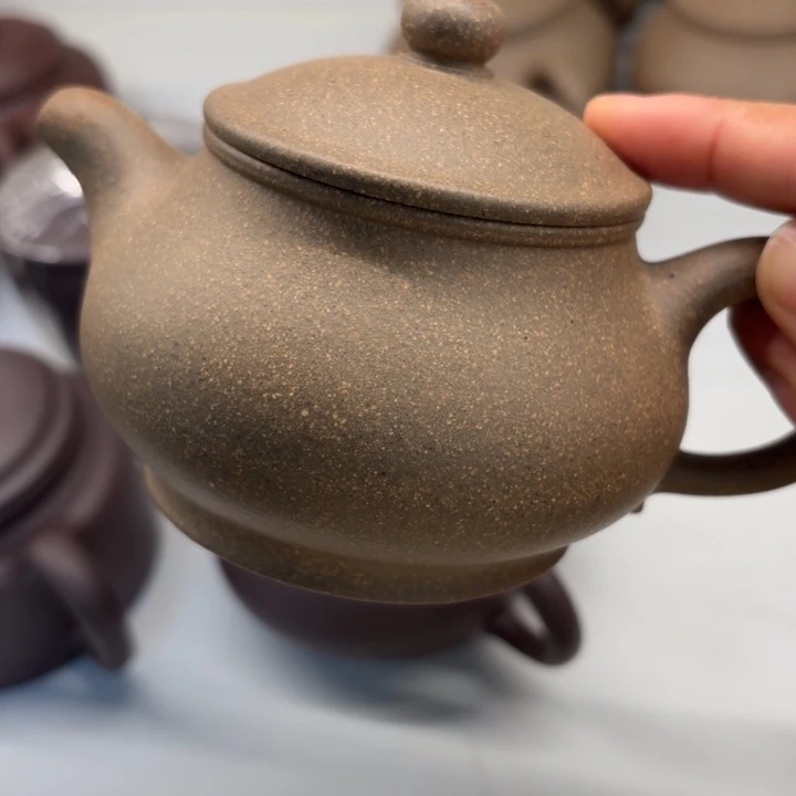 紫砂茶壶宜兴原矿蟹壳青250