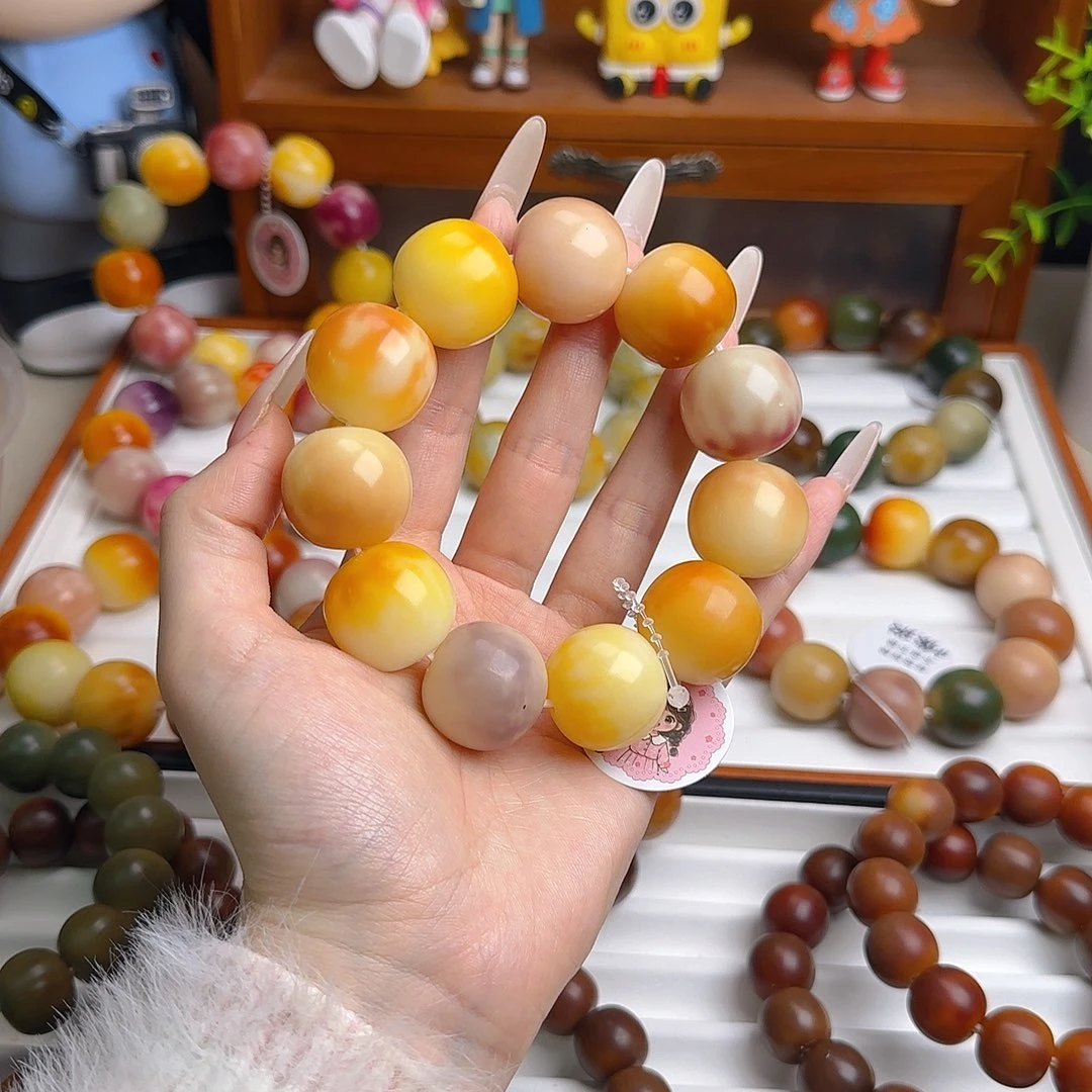 手串菩提根/象牙果卡23干磨瑕疵1不退