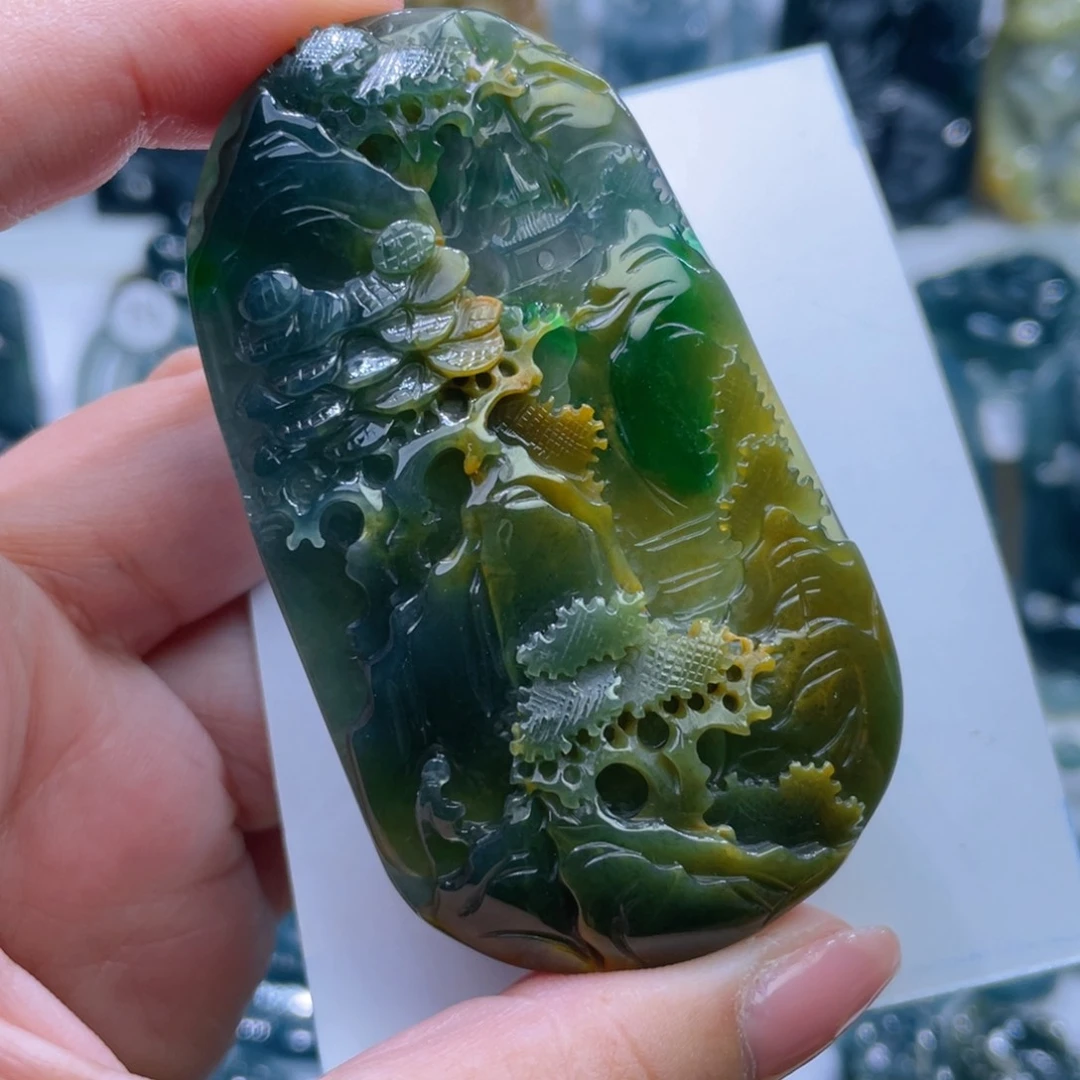 翡翠颈饰未镶嵌代***幺