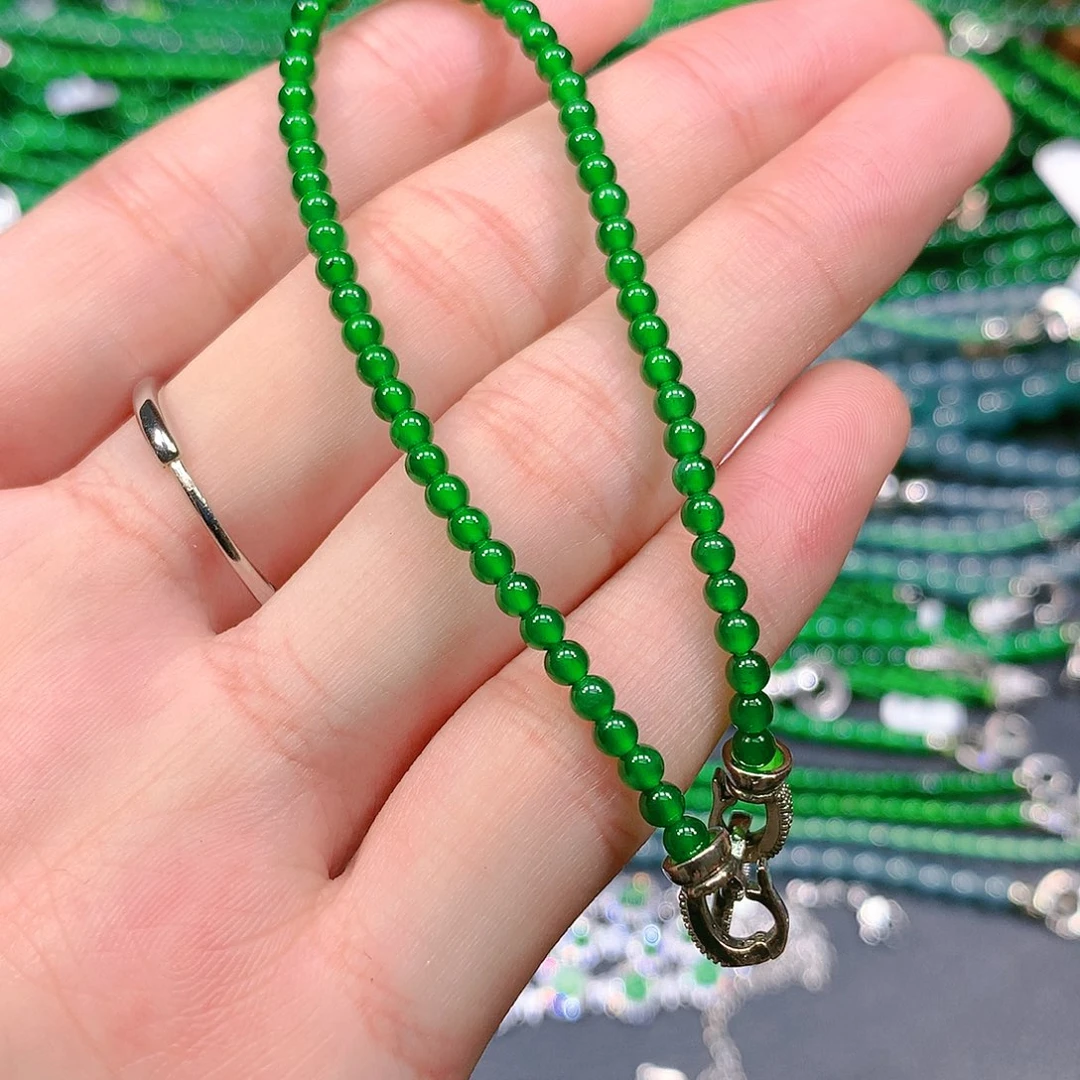 翡翠手串未镶嵌天然翡翠