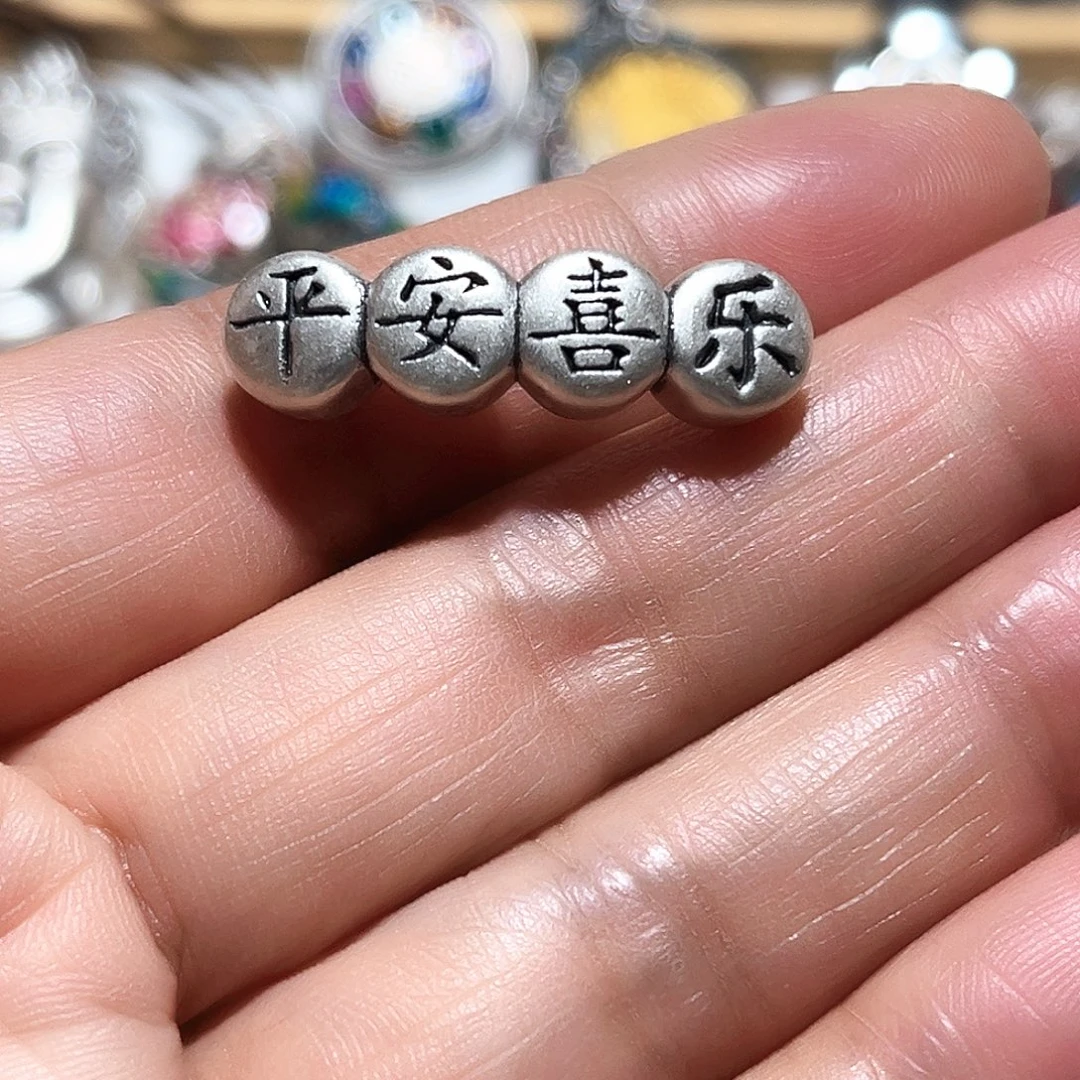 珐琅吊坠足银0009
