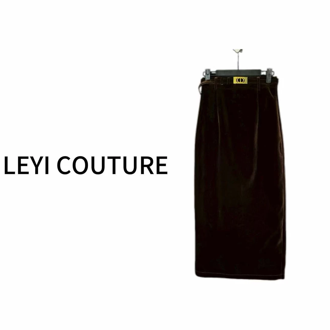 【 LEYI COUTURE】畑畑2025高端气质时尚“半身极简”半身裙